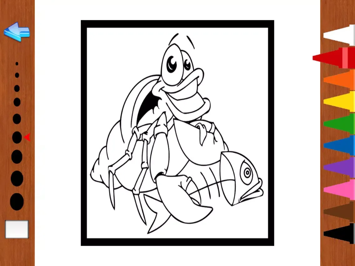 Capturas de pantalla de Kids Coloring Book - Sketch Cartoon Sea Animal Painting for Fun iPad 