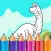 Coloring Book for Kids - Cute Dinosaurs