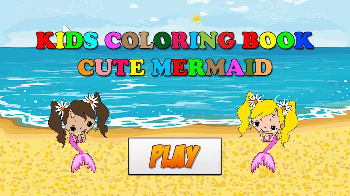 Free Coloring Book Game For Kids - Painting Cute Mermaid Screenshots