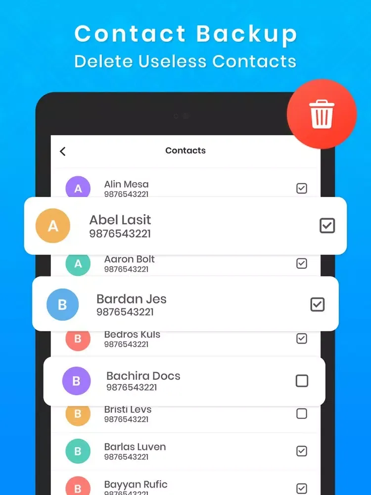My contacts offline backup iPad  স্ক্রিনশট