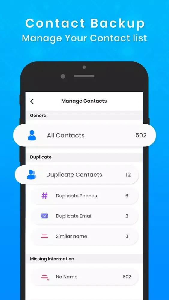 My contacts offline backup স্ক্রিনশট
