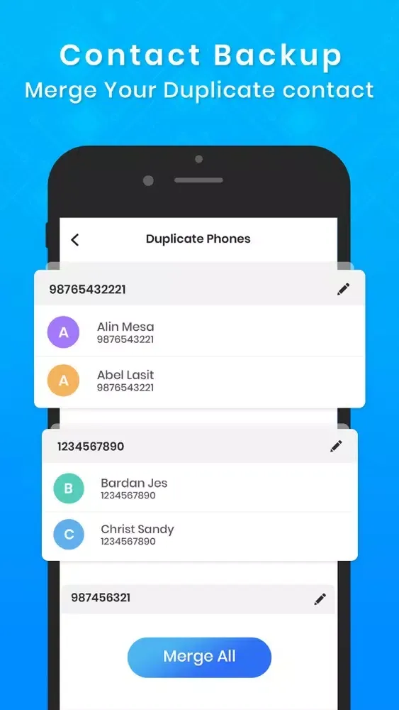 My contacts offline backup স্ক্রিনশট
