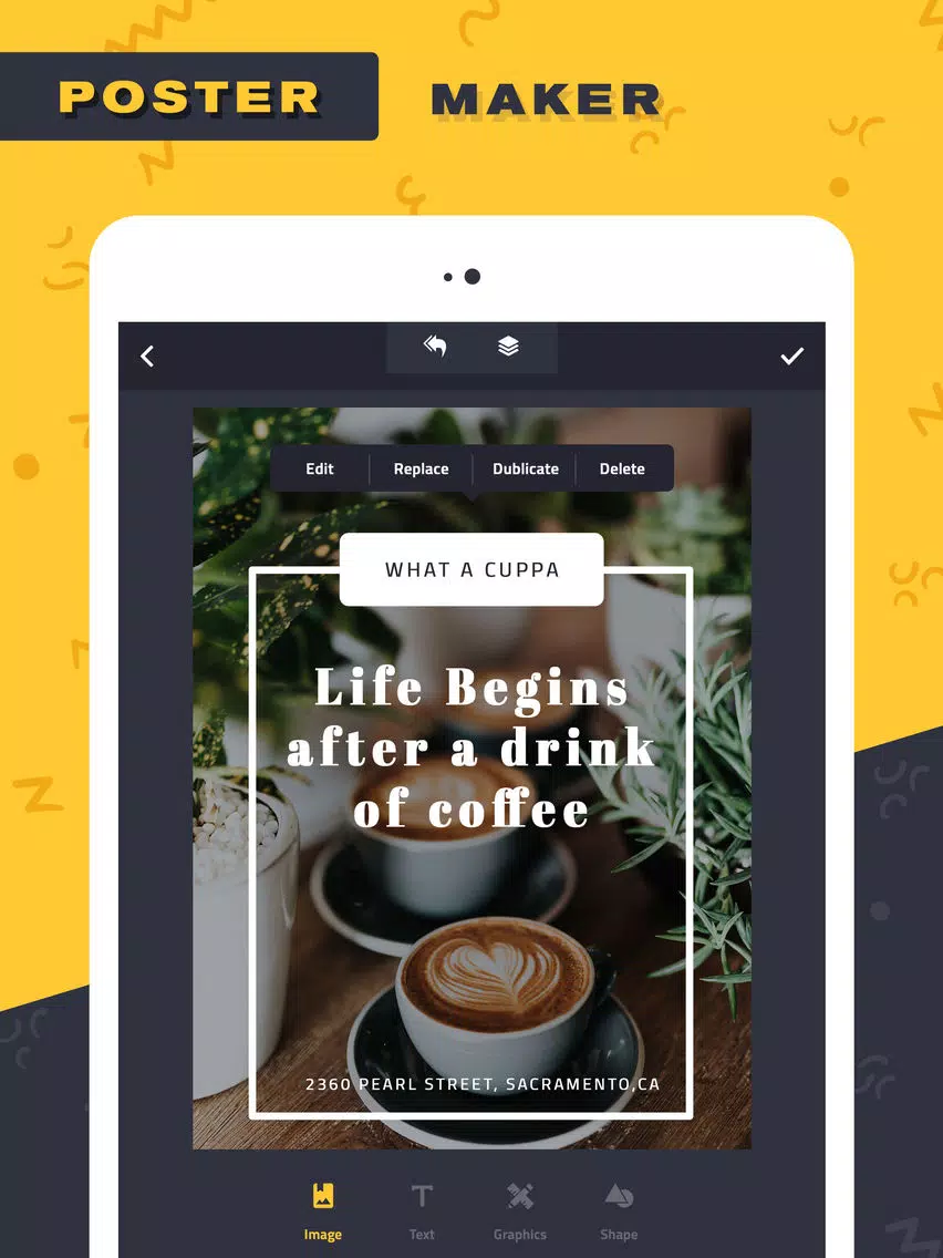 Poster Maker–Add Text to photo iPad 應用截圖