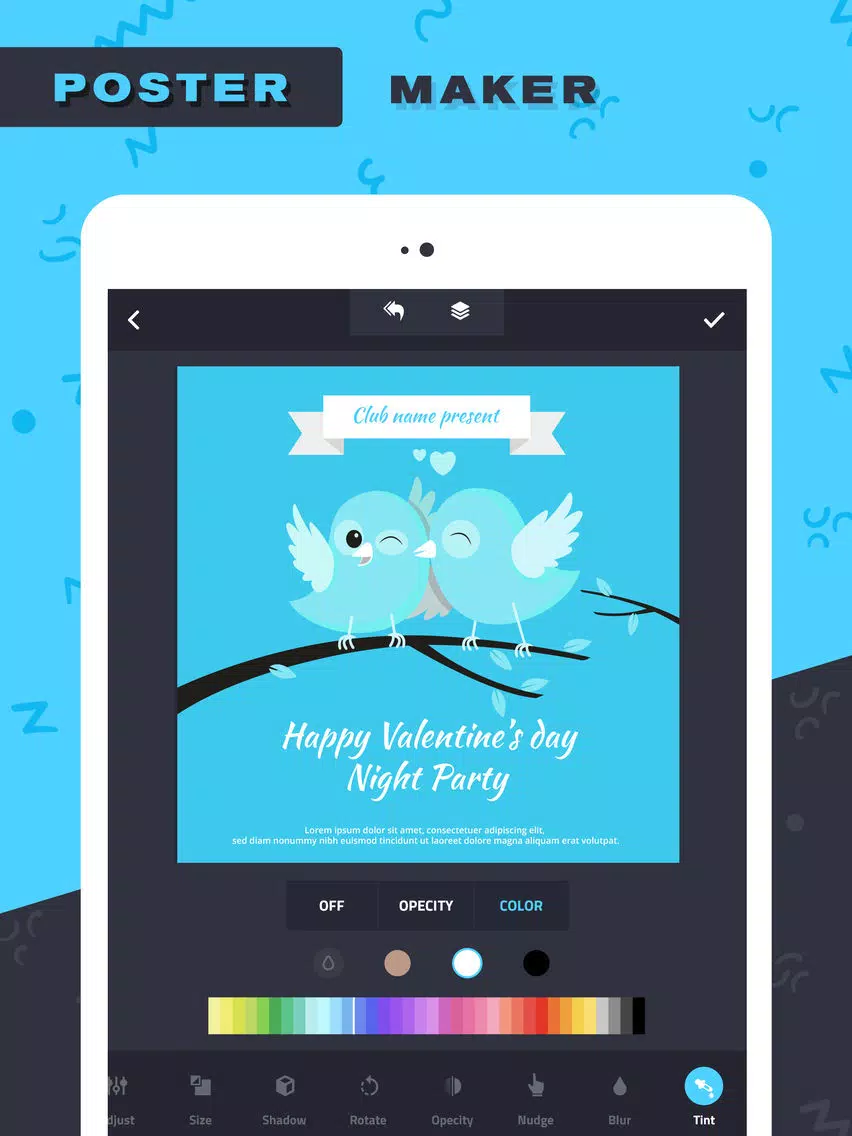 Poster Maker–Add Text to photo iPad 應用截圖