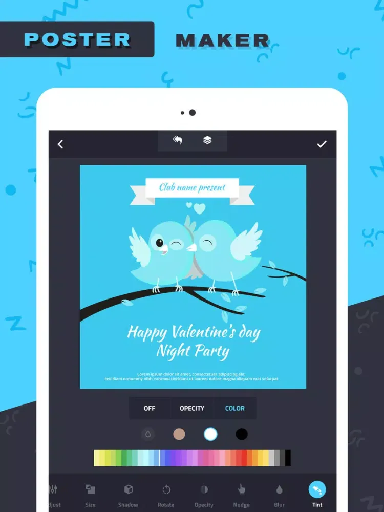 Screenshot di Poster Maker–Add Text to photo iPad 