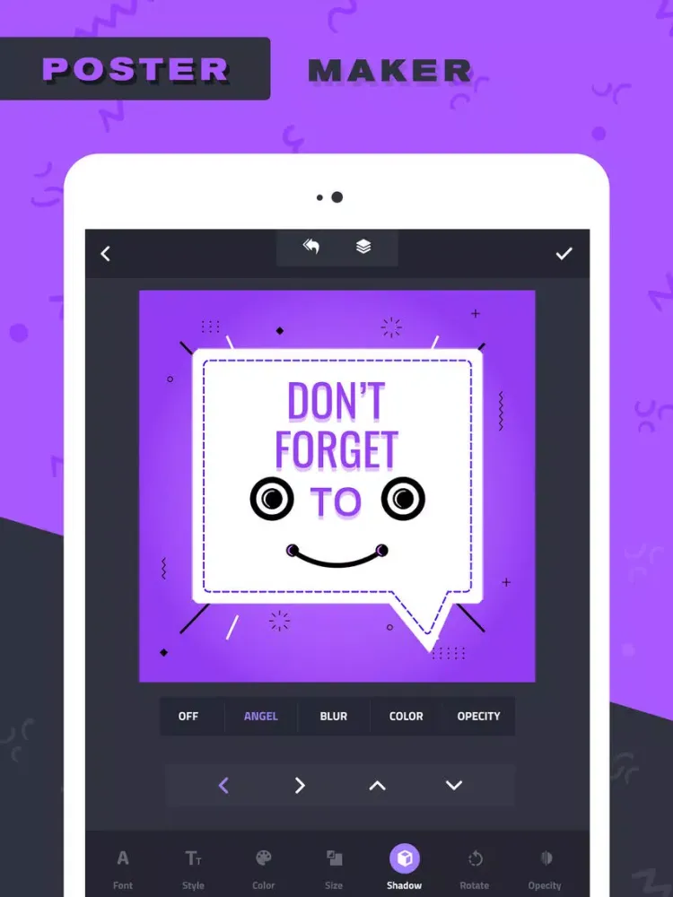 Screenshot di Poster Maker–Add Text to photo iPad 