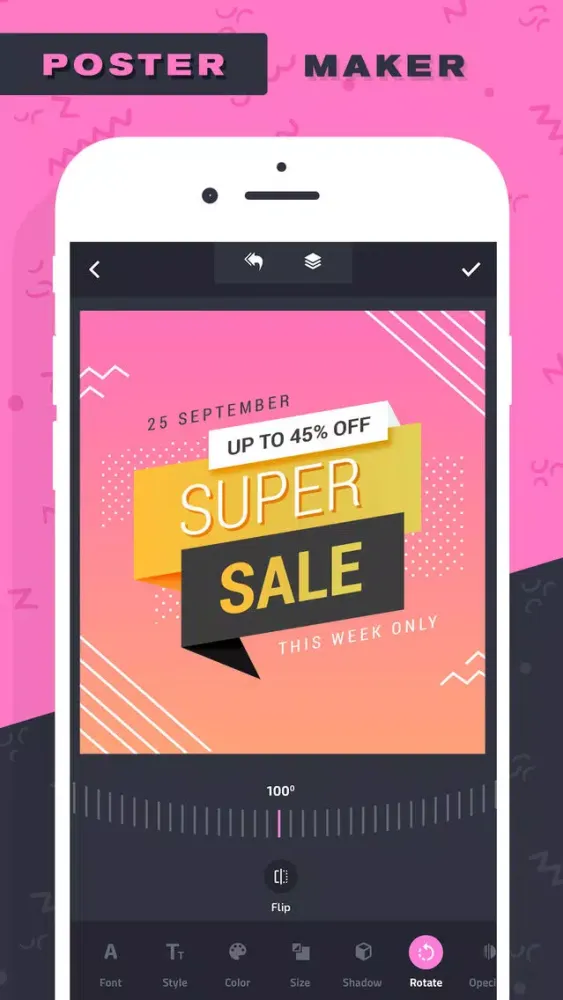 Screenshot di Poster Maker–Add Text to photo