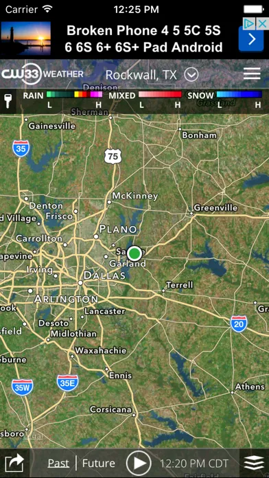 Captures d'écran de CW33 Dallas Texas Weather