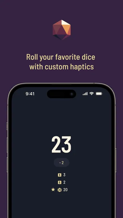 Ảnh chụp màn hình của Twilight Dice | TTRPG Roller