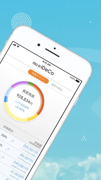 auの「iDeCo/イデコ」個人型確定拠出年金アプリ স্ক্রিনশট
