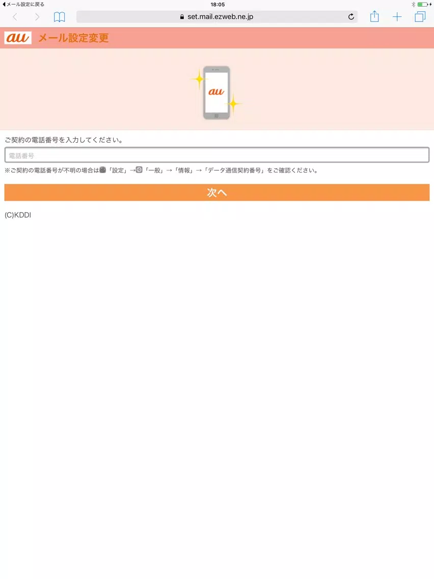 Ảnh chụp màn hình của メール設定 iPad 