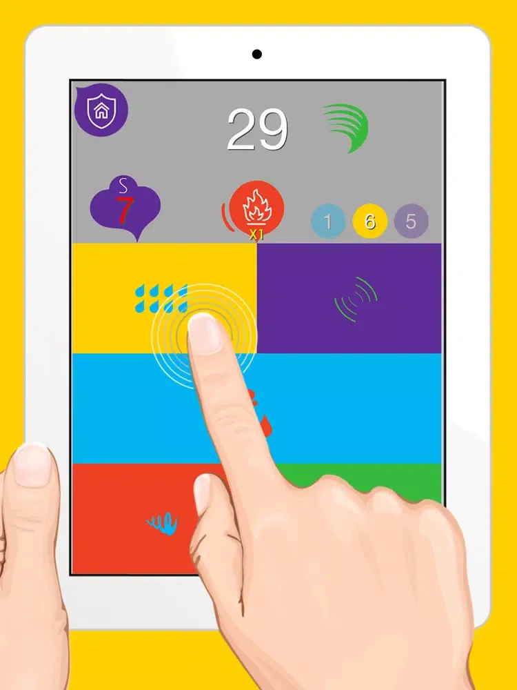 Ảnh chụp màn hình của Fire Piano Tiles - another way to play games - Face - iPad 