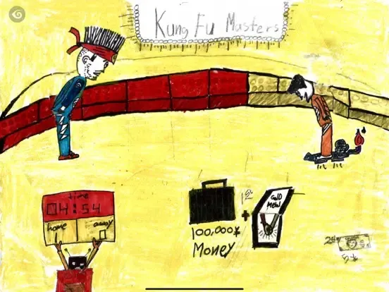 Tangkapan layar Kung Fu Masters iPad 