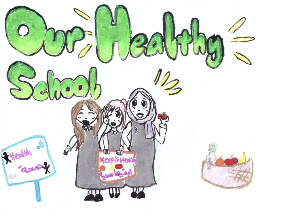Tangkapan skrin UAE, Healthy School, ADCOF iPad 