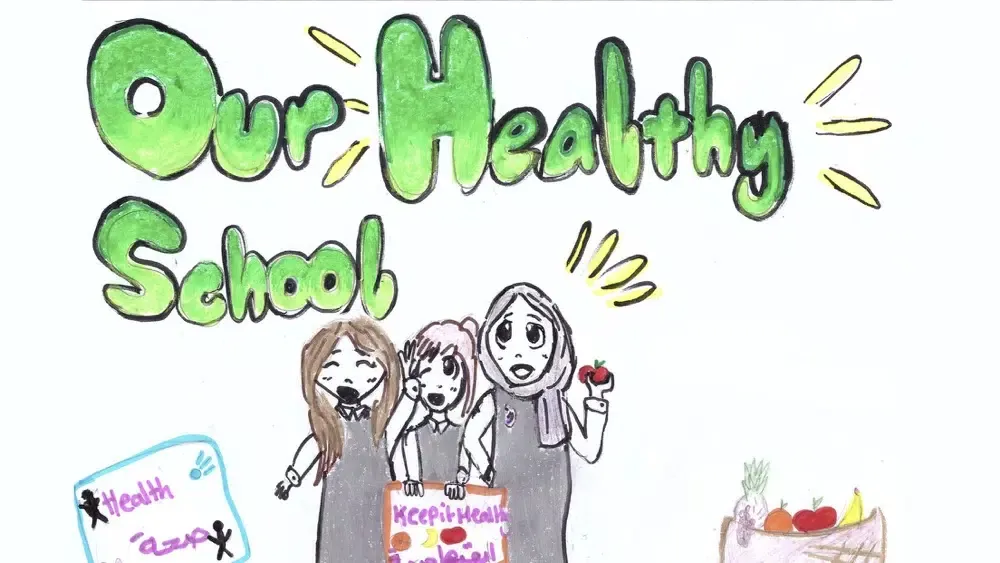 Tangkapan skrin UAE, Healthy School, ADCOF