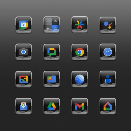 Glass Waves Icon Pack-screenshot-1