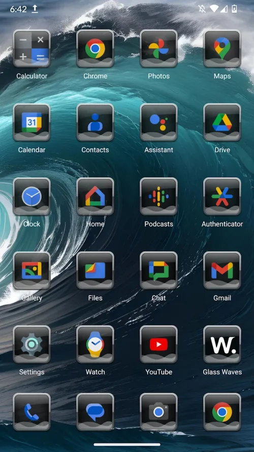 Glass Waves Icon Pack-screenshot-5