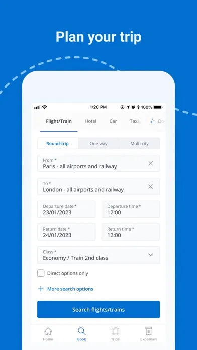 Capturas de tela do Neo Mobile App
