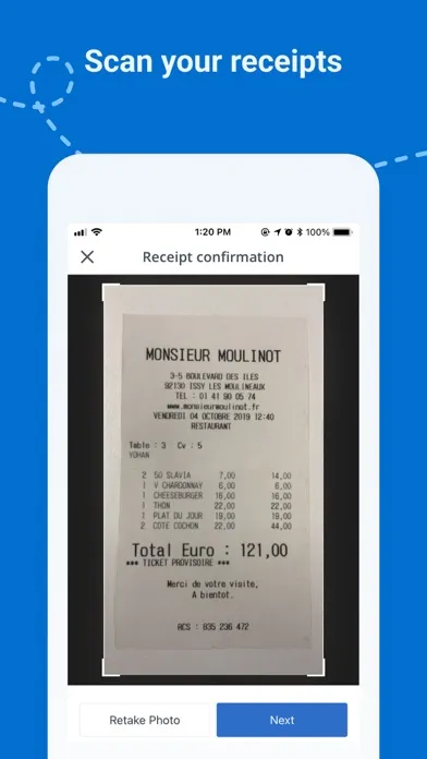 Capturas de tela do Neo Mobile App