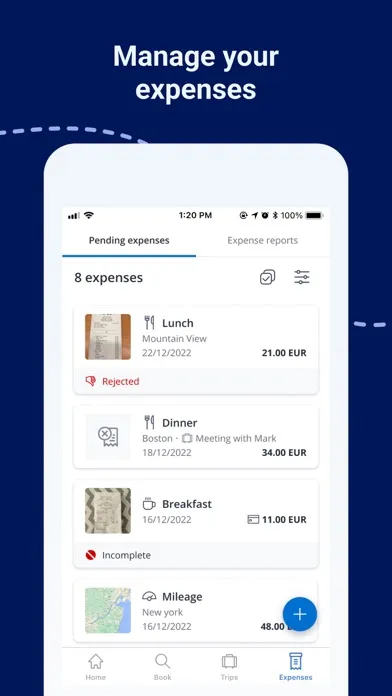 Capturas de tela do Neo Mobile App