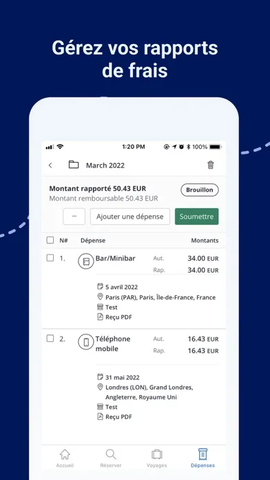 Capturas de tela do Neo Mobile App
