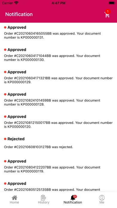 iOrder ERP سکرین شاٹس