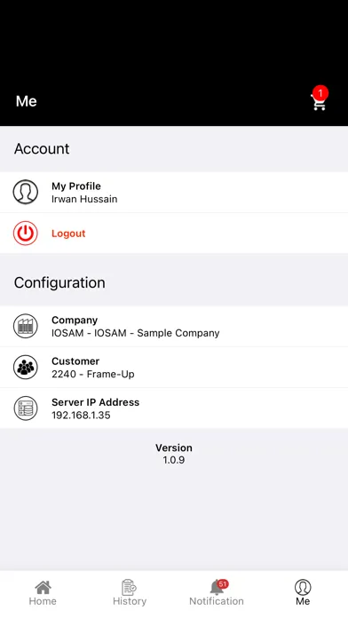 iOrder ERP سکرین شاٹس