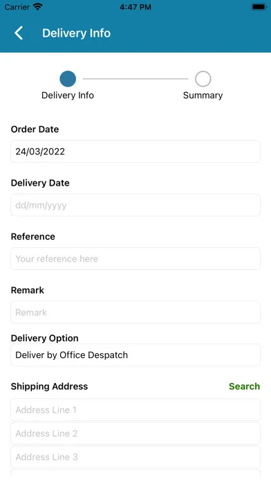 iOrder ERP سکرین شاٹس