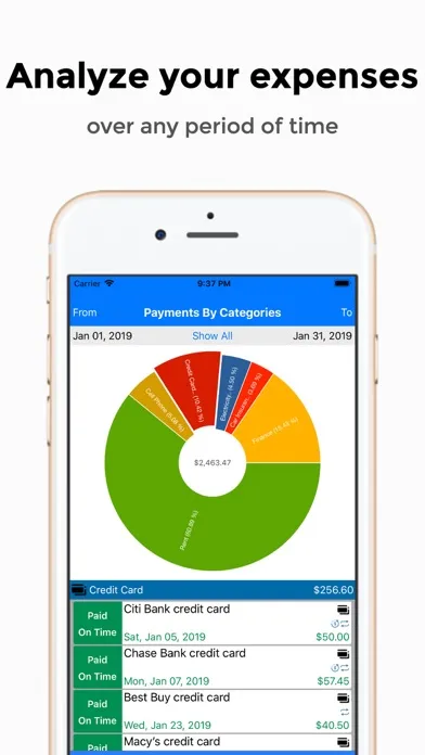 تصاویر Bills Organizer & Reminder