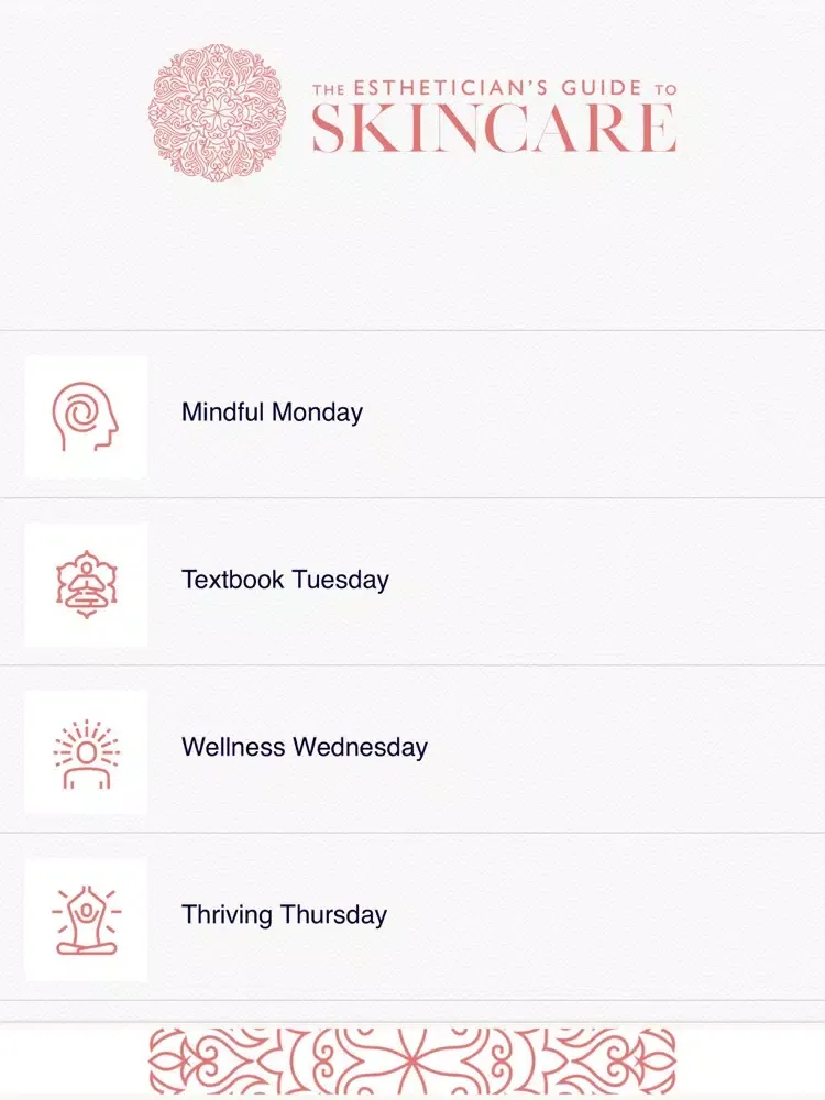 Tangkapan skrin Esthetician Guide to Skin Care iPad 