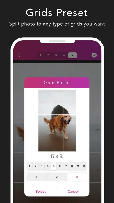 Griddy Pro: Split Pic in Grids Screenshots