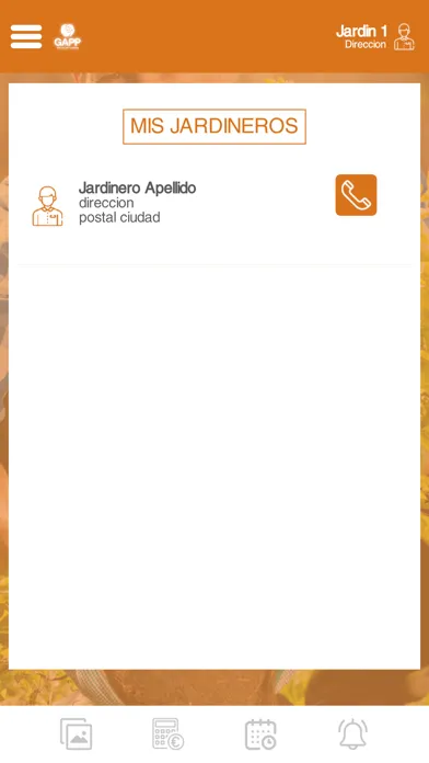 Tangkapan layar GardenAPP