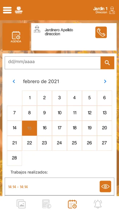 Tangkapan layar GardenAPP