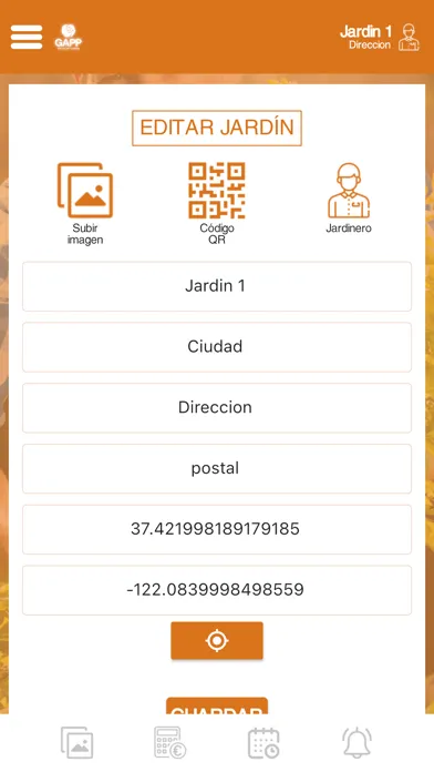 Tangkapan layar GardenAPP
