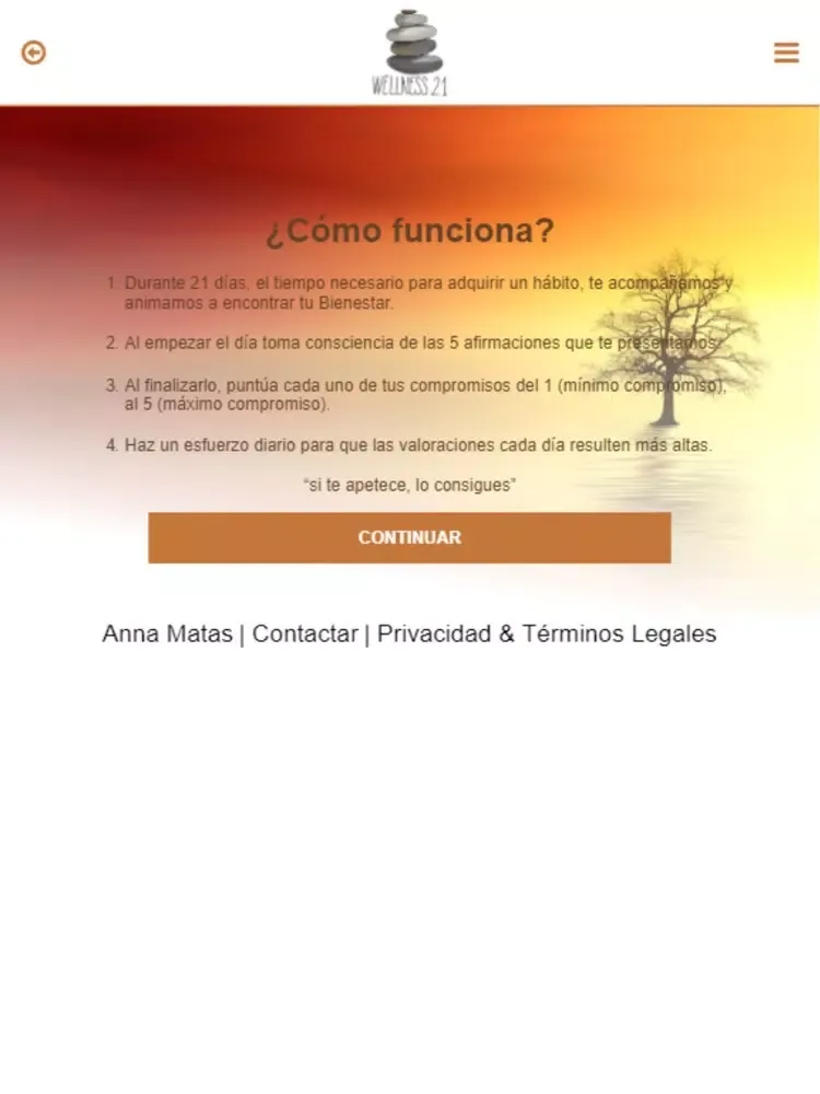 Screenshot di Wellness 21 iPad 
