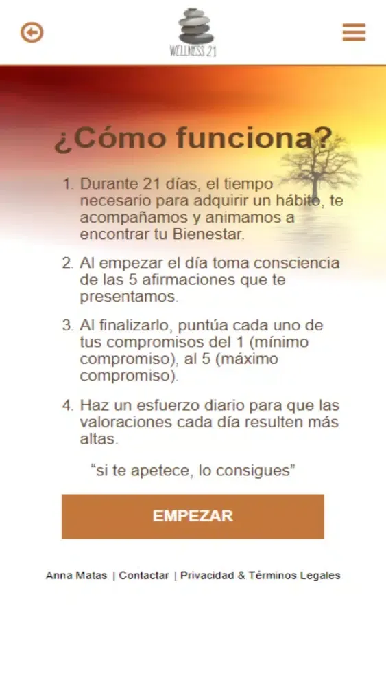 Screenshot di Wellness 21