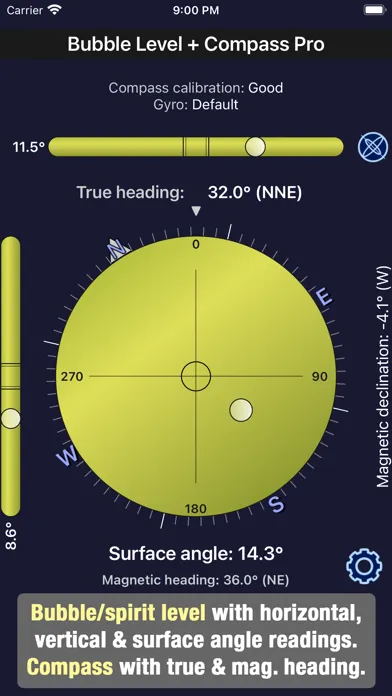 Bubble Level + Compass Pro Screenshots