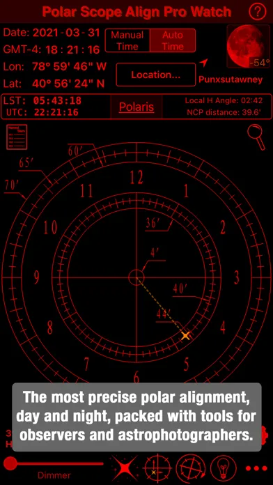 Tangkapan skrin Polar Scope Align Pro Watch