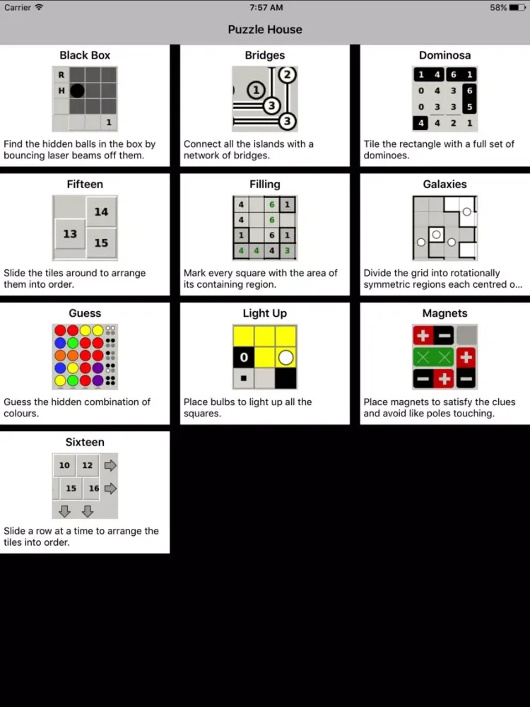 Capturas de tela do Puzzle House - 10 Party Games iPad 