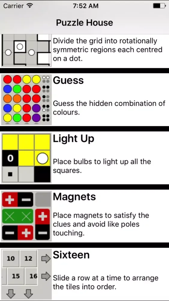 Capturas de tela do Puzzle House - 10 Party Games