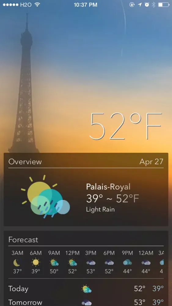 Tangkapan skrin Weather Map - Take Five Interactive