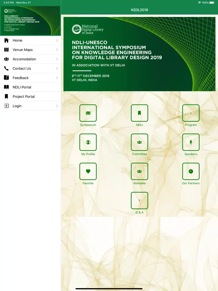 KEDL2019 iPad  Ekran Görüntüleri