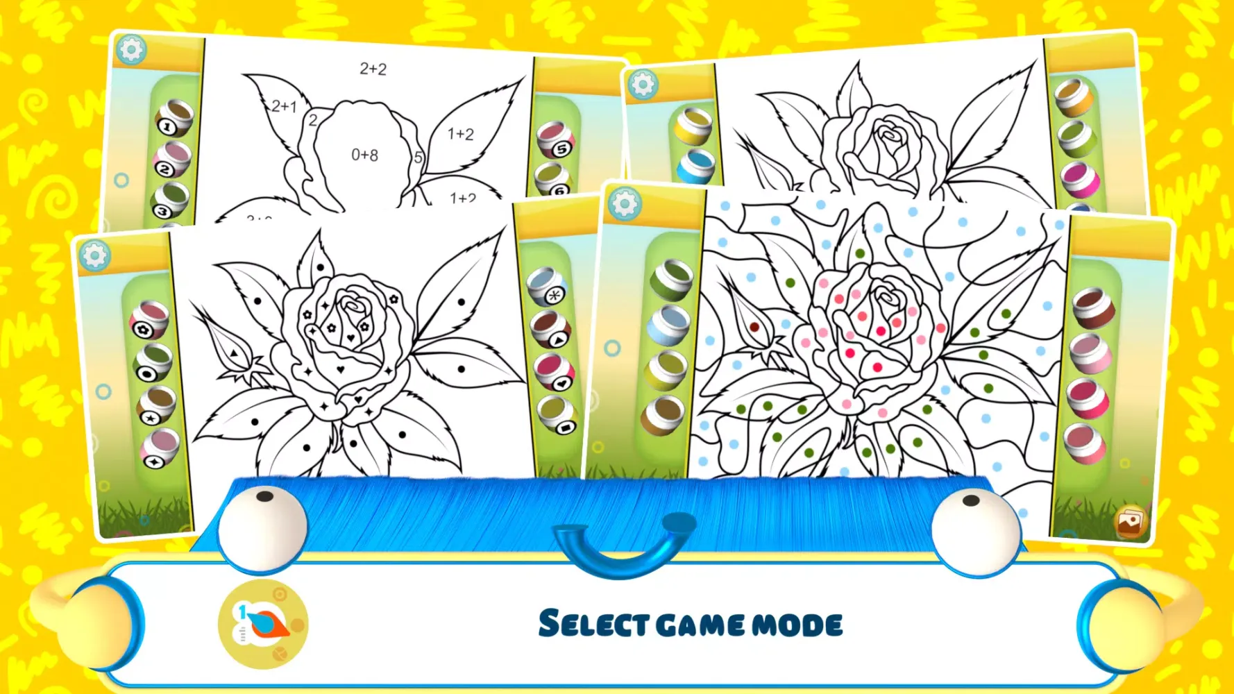 Kids Flower Color by Number应用截图