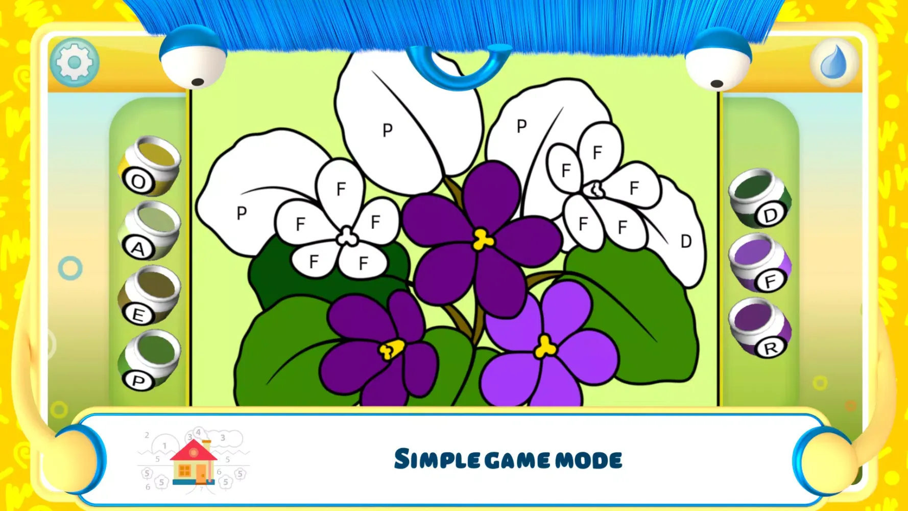 Kids Flower Color by Number应用截图