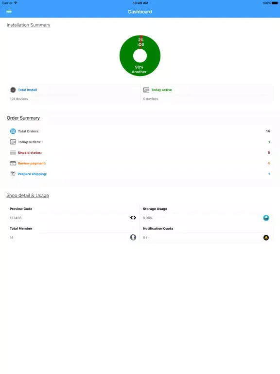 Zrzuty ekranu Keeate Manager iPad 