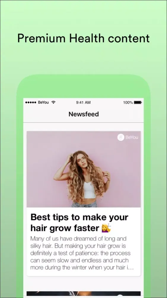 ภาพหน้าจอของ BeYou: Recipes & Workout plans