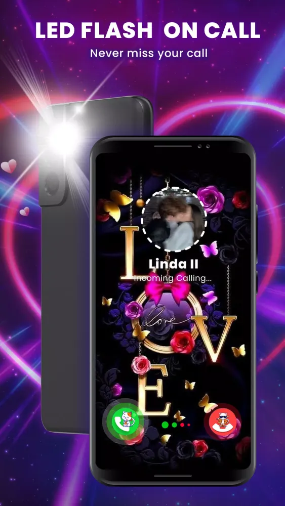 Tangkapan layar Color Phone: Nice Call Screen