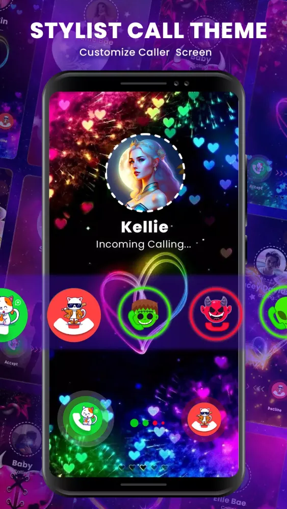 Tangkapan layar Color Phone: Nice Call Screen
