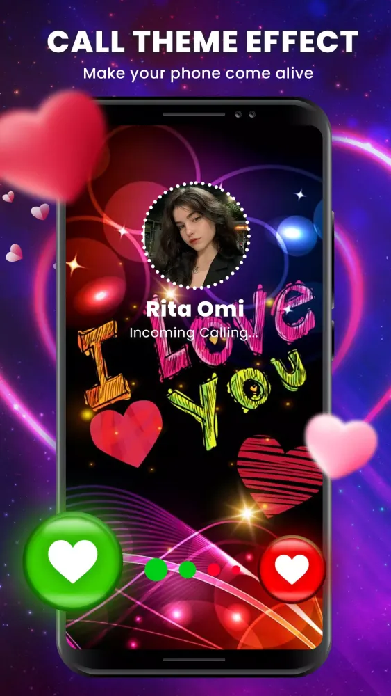 Tangkapan layar Color Phone: Nice Call Screen