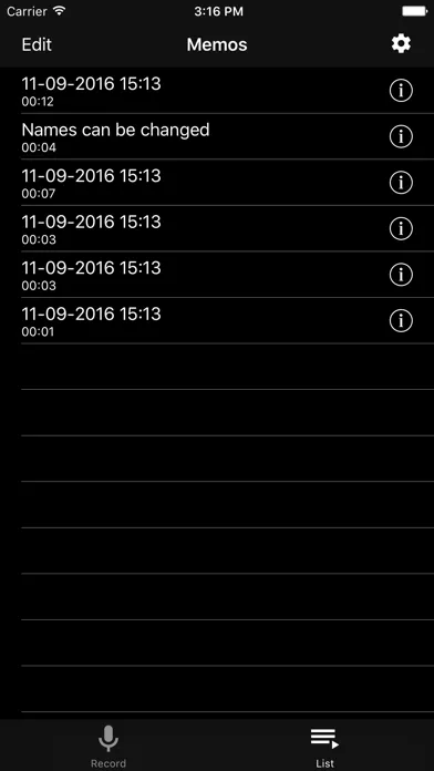 Quick Voice Memo 스크린샷